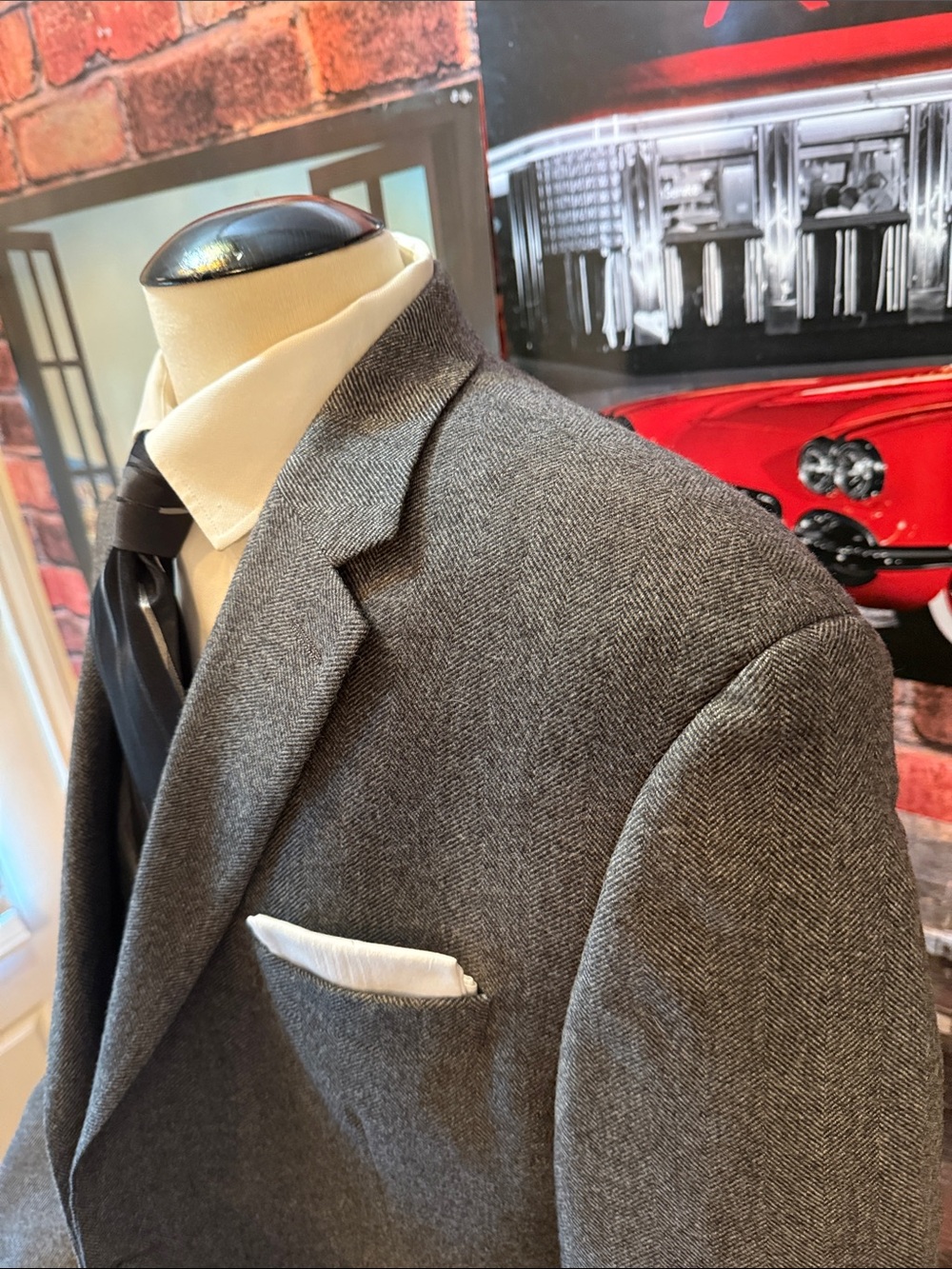 Lauren Ralph Lauren gray Herringbone Sport Coat - Picture 13 of 17